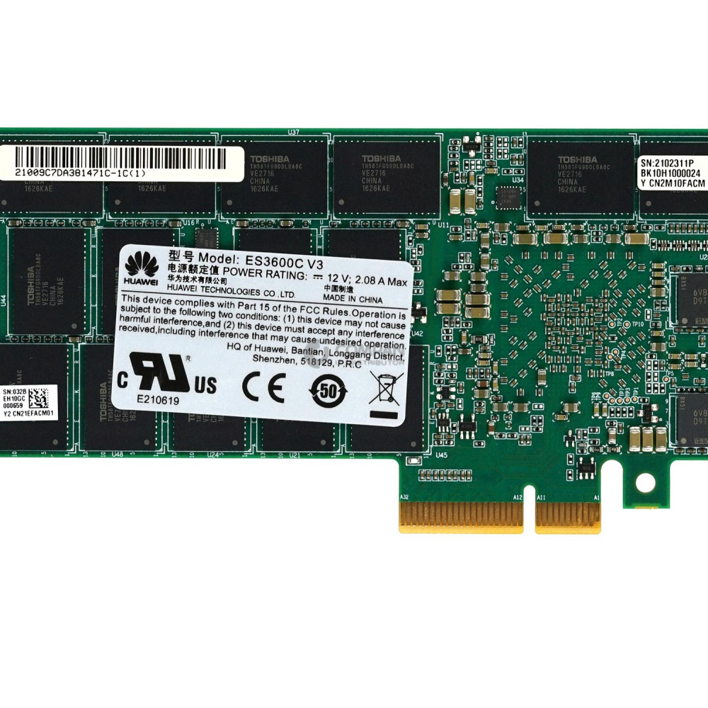 ES3600C-V3 HUAWEI 1.6TB DWPD-PCIE 3.0 NVME SSD CARD ES3600C V3